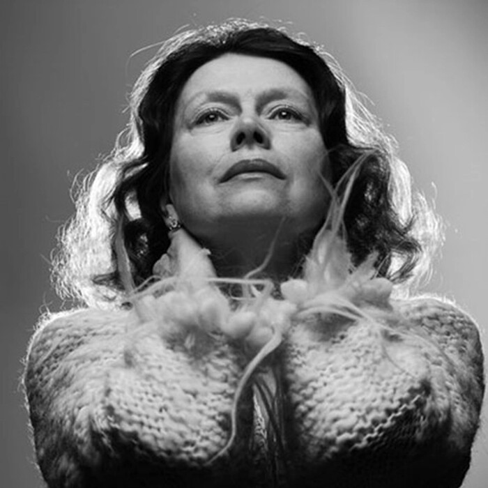 Katalin Ladik 
Photographer: Attila Glázer